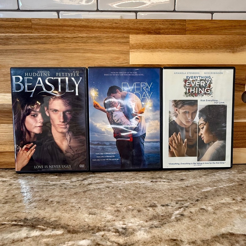 YA Romance & Fantasy 3 DVD Bundle – Beastly, Every Day, Everything, EVERYTHING